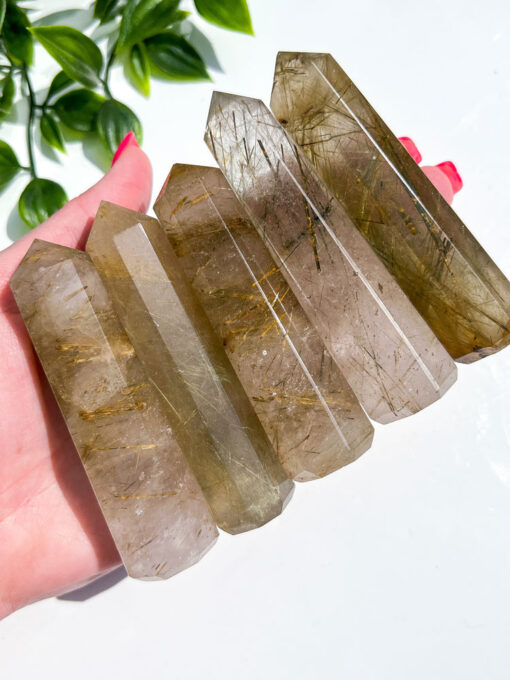 Golden Rutile Quartz point