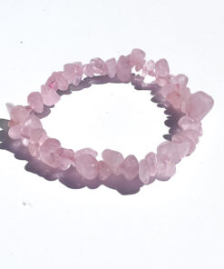 Rose Quartz chip bracelet