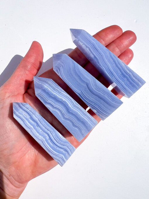 Blue Lace Agate obelisk