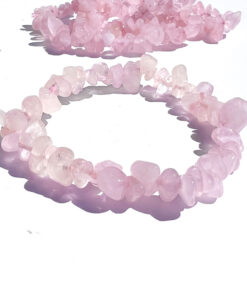 Rose Quartz chip bracelet