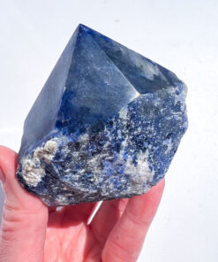 Sodalite half polished point