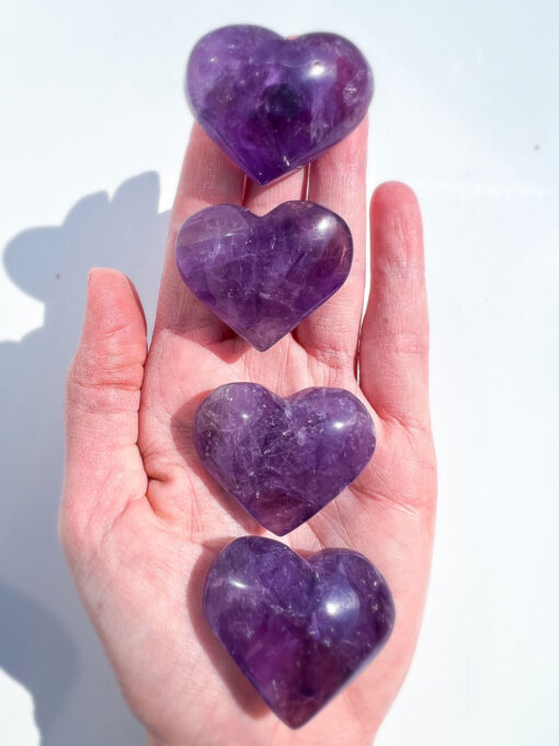 Puffy Amethyst heart