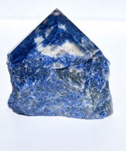 Sodalite half polished point