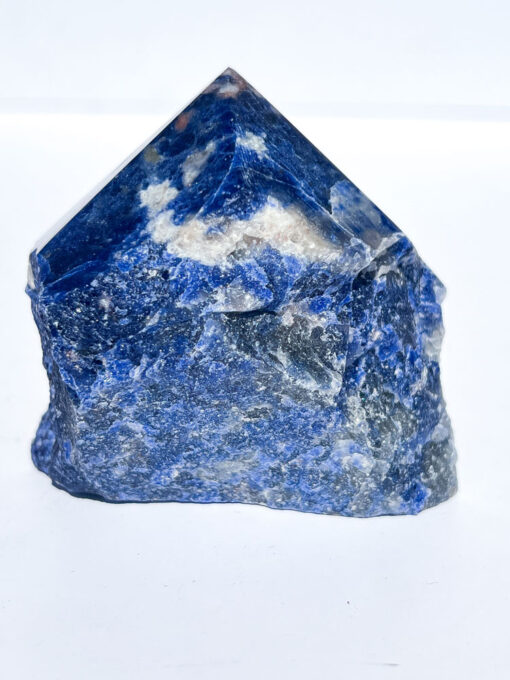 Sodalite half polished point