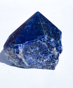 Sodalite half polished point