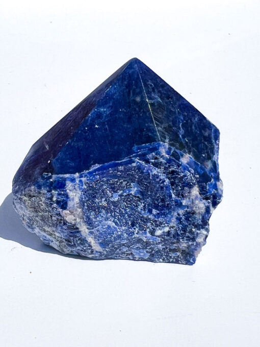 Sodalite half polished point