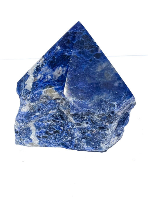 Sodalite half polished point