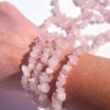 Rose Quartz chip bracelet