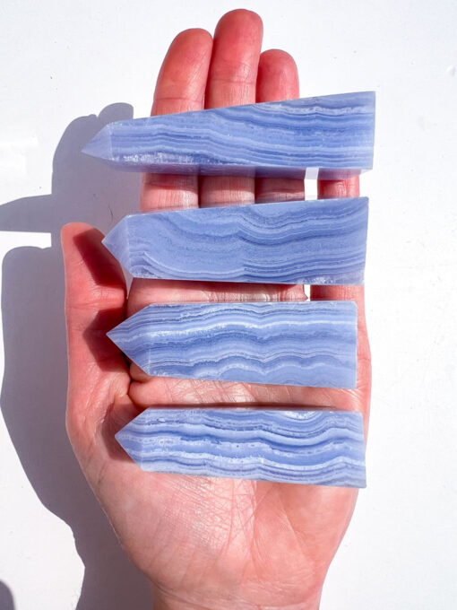 Blue Lace Agate obelisk