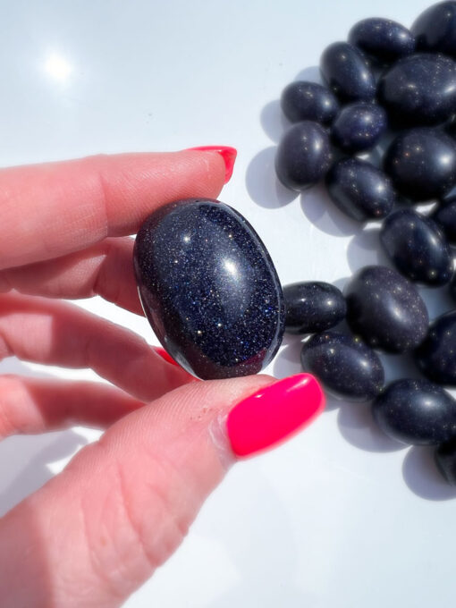 Blue Goldstone tumble