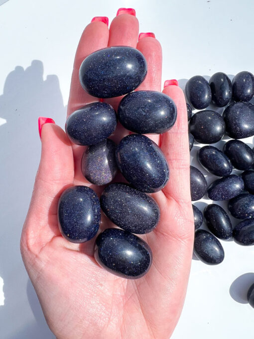 Blue Goldstone tumble