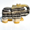 Large Zebra Calcite elephant