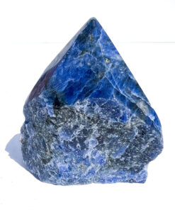 Sodalite half polished point