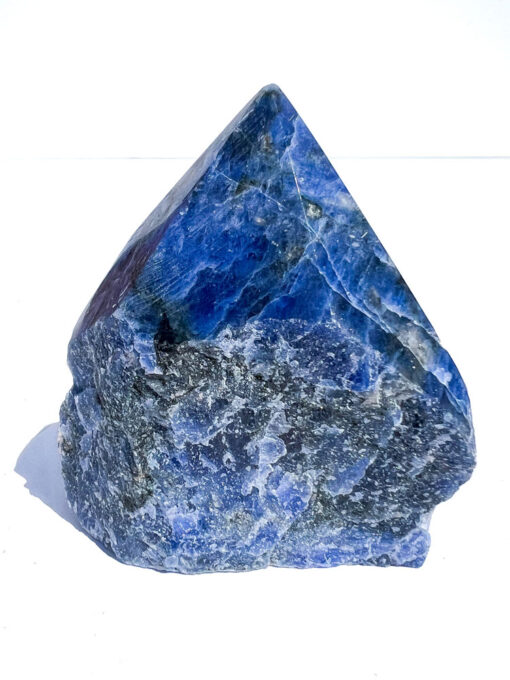 Sodalite half polished point