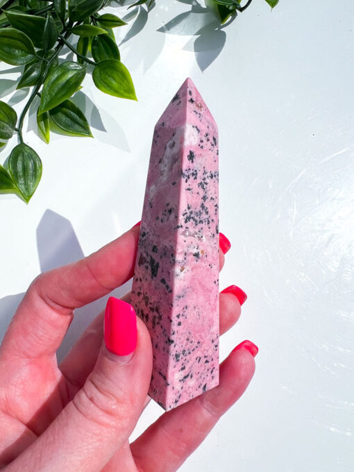 Peruvian Rhodonite obelisk