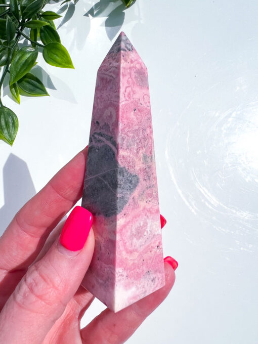 Peruvian Rhodonite obelisk