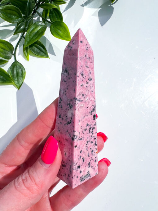 Peruvian Rhodonite obelisk