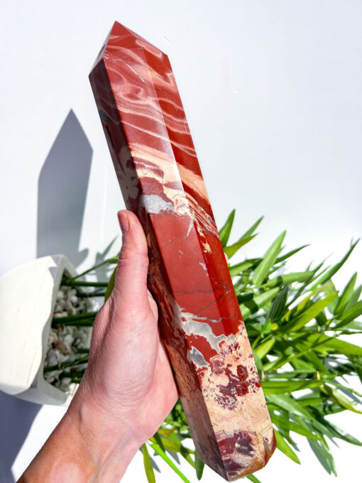 large Red Jasper tower