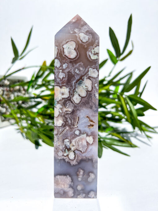 Large Flower Agate tower