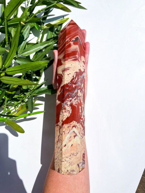 large Red Jasper tower