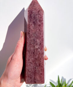 large Strawberry Quartz tower