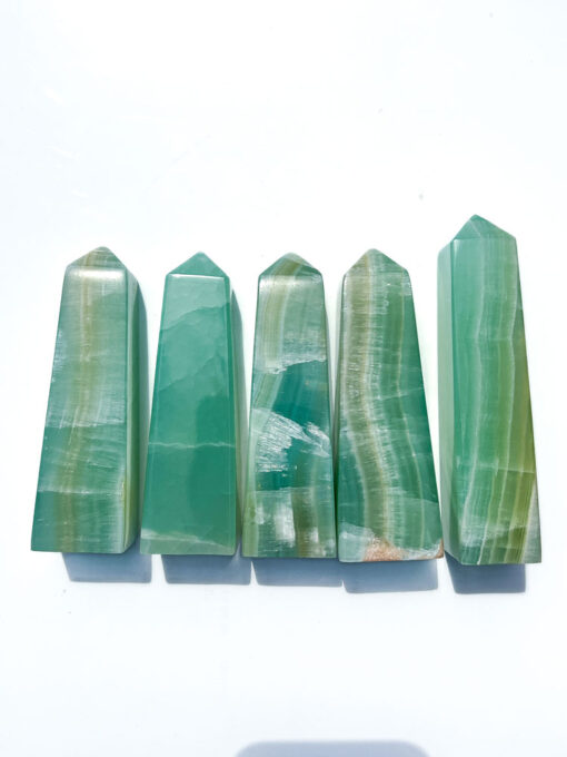 Pistachio Calcite obelisk