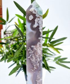 Large Flower Agate tower