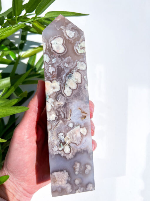 Large Flower Agate tower