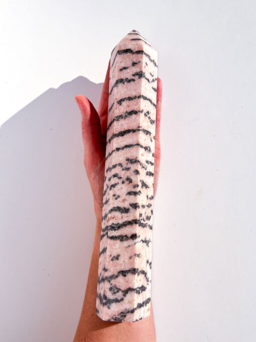 Pink Zebra Jasper tower