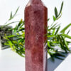 large Strawberry Quartz tower