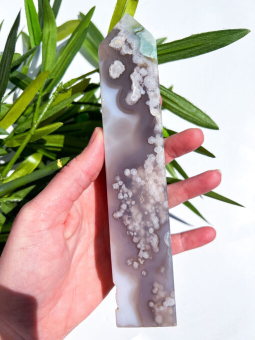 Large Flower Agate tower