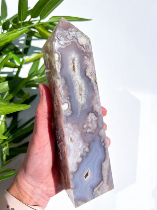 Large Flower Agate tower