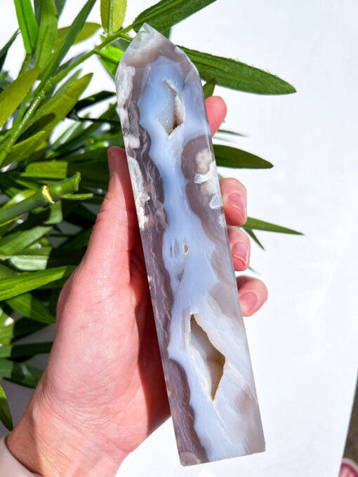 Large Flower Agate tower