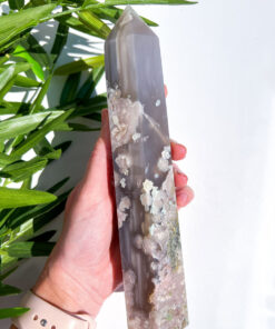 Large Flower Agate tower