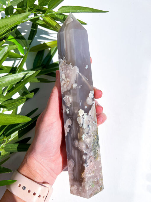 Large Flower Agate tower