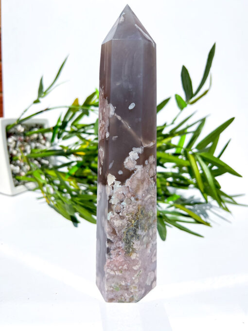 Large Flower Agate tower