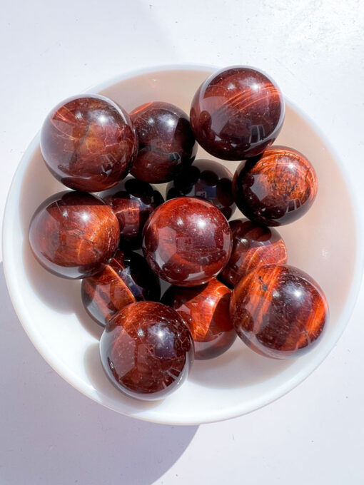 Red Tigers Eye Sphere