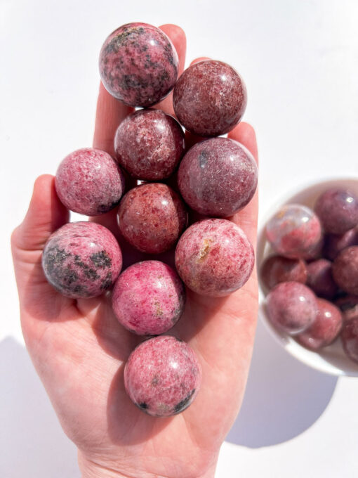 Rhodonite sphere