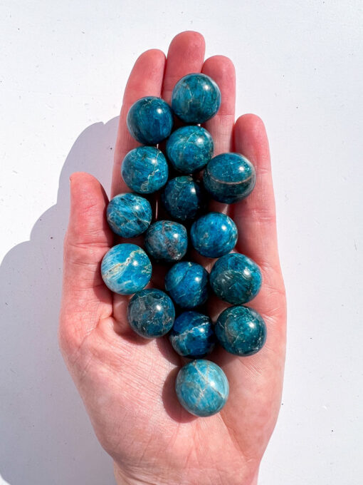 small Blue Apatite sphere