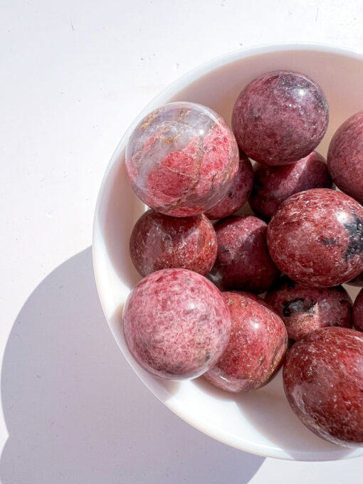 Rhodonite sphere