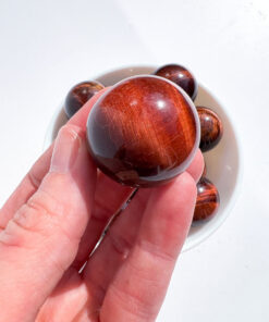 Red Tigers Eye Sphere