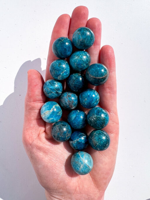 small Blue Apatite sphere