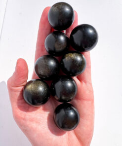 Gold Sheen Obsidian sphere