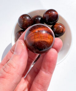 Red Tigers Eye Sphere