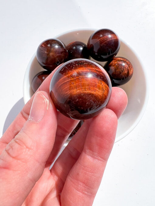 Red Tigers Eye Sphere