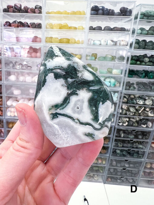 Moss Agate Flame | D