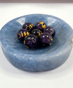 Blue Calcite Round Bowl