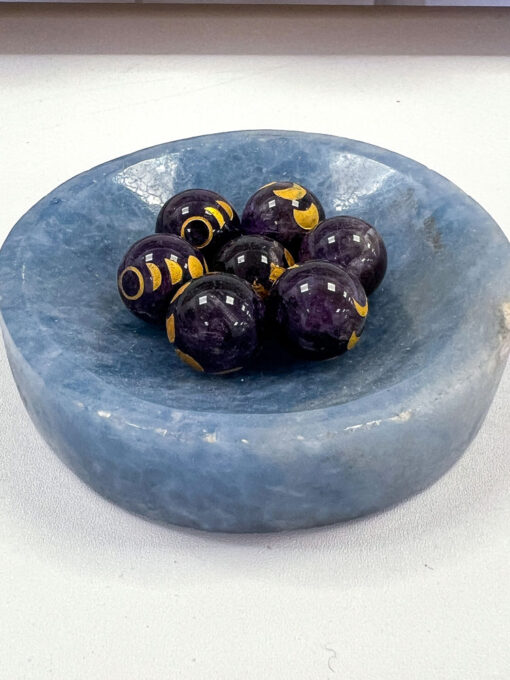 Blue Calcite Round Bowl