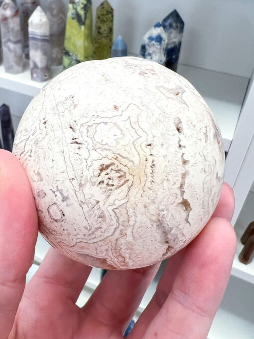 druzy Crazy Lace Agate sphere