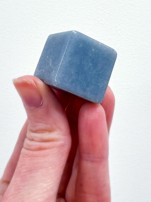 Angelite cube